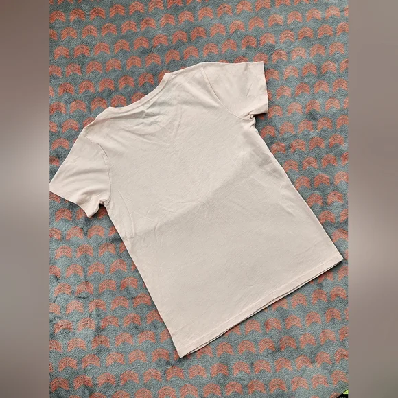 NWT J.Crew Women's Blush Pink Metallic Feathers Collectors Tee Size Medium - Picture 4 of 4